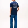 Tricou din bumbac slub cu logo grafic pe spate Tricou din bumbac slub cu logo grafic pe spate