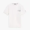 Tricou din bumbac slub cu logo grafic pe spate Tricou din bumbac slub cu logo grafic pe spate