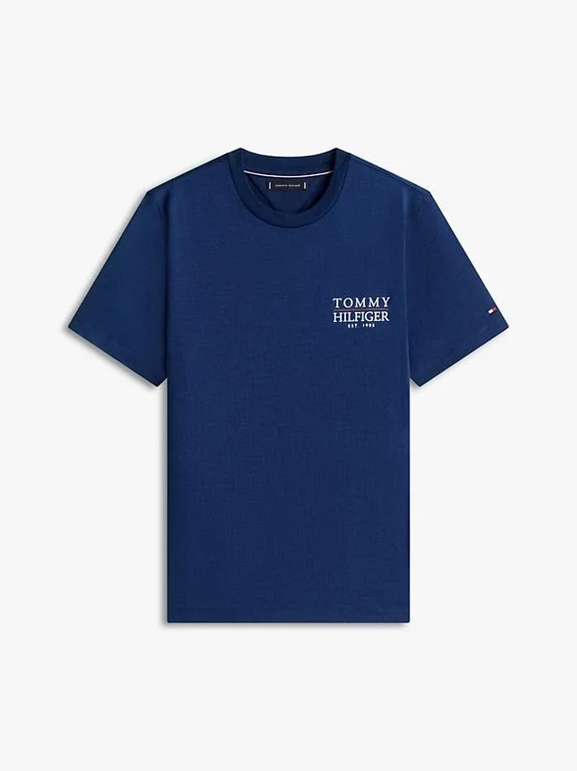 Tricou din bumbac slub cu logo grafic pe spate Tricou din bumbac slub cu logo grafic pe spate