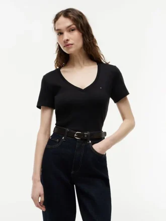 Tricou Favorite cu guler în V