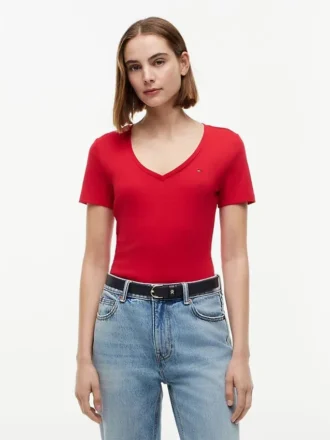 Tricou Favorite cu guler în V