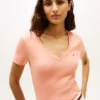 Tricou Favorite cu guler în V