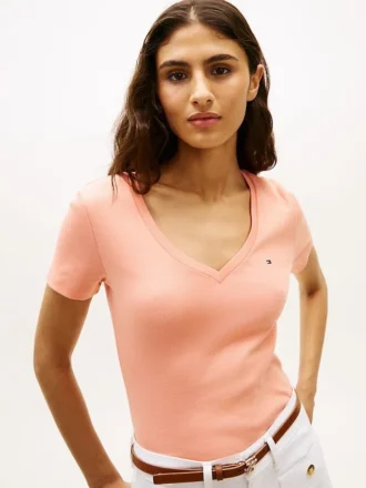 Tricou Favorite cu guler în V