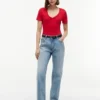 Tricou Favorite cu guler în V Tricou Favorite cu guler în V