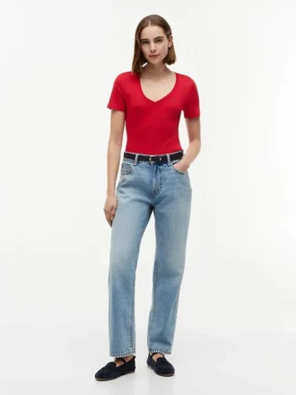 Tricou Favorite cu guler în V