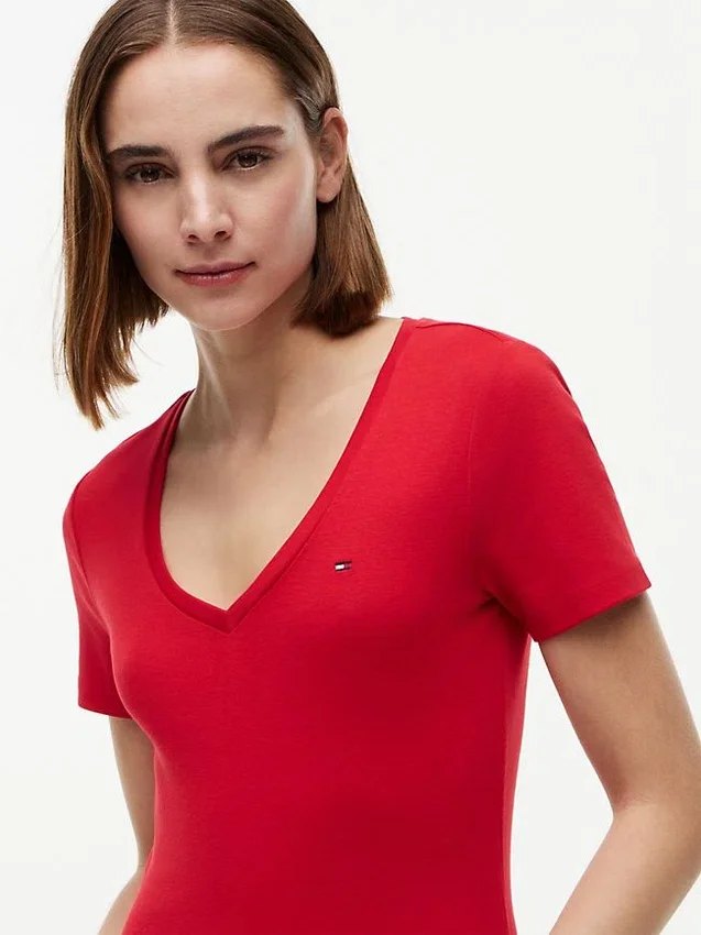 Tricou Favorite cu guler în V Tricou Favorite cu guler în V
