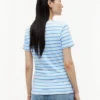 Tricou Favorite cu guler în V și dungi Tricou Favorite cu guler în V și dungi
