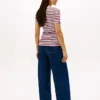 Tricou Favorite cu guler în V și dungi