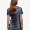 Tricou Favorite cu guler în V și dungi Tricou Favorite cu guler în V și dungi