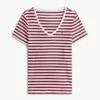 Tricou Favorite cu guler în V și dungi