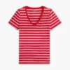 Tricou Favorite cu guler în V și dungi