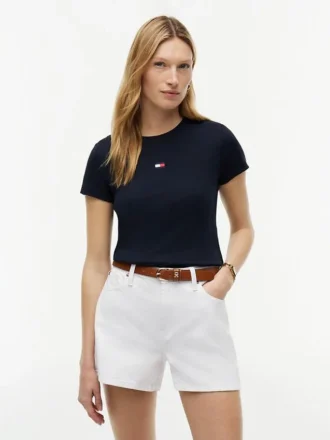 Tricou Favorite cu logo mini steag