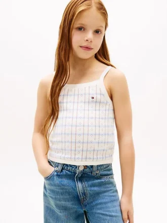 Tricou fără mâneci cu dungi pentru copii