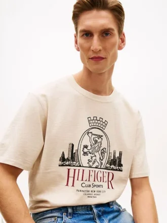 Tricou Hilfiger Crest Graphic Slub