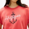 Tricou Hilfiger cu logo Anchor și mâneci dolman Tricou Hilfiger cu logo Anchor și mâneci dolman