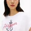 Tricou Hilfiger cu logo Anchor și mâneci dolman Tricou Hilfiger cu logo Anchor și mâneci dolman