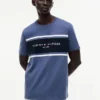 Tricou Hilfiger cu logo și dungi Tricou Hilfiger cu logo și dungi