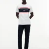 Tricou Hilfiger cu logo și dungi Tricou Hilfiger cu logo și dungi
