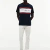 Tricou Hilfiger cu logo și dungi Tricou Hilfiger cu logo și dungi