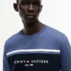 Tricou Hilfiger cu logo și dungi Tricou Hilfiger cu logo și dungi