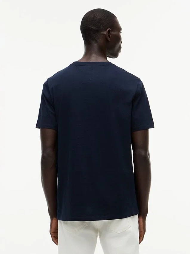 Tricou Hilfiger cu logo și dungi Tricou Hilfiger cu logo și dungi