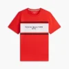 Tricou Hilfiger cu logo și dungi Tricou Hilfiger cu logo și dungi
