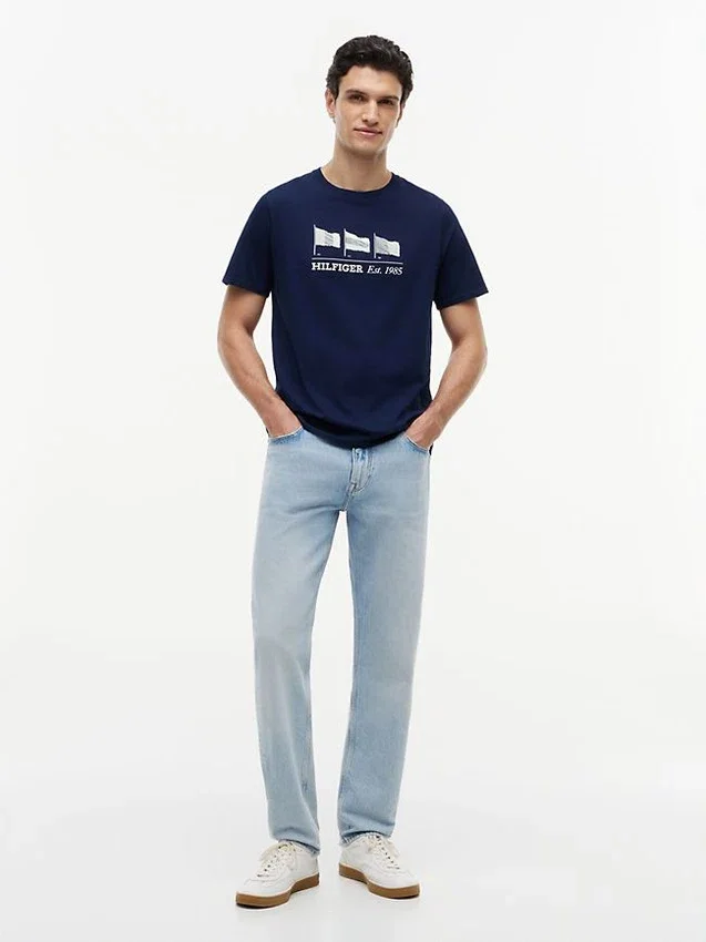 Tricou Hilfiger cu logo multi-steag Tricou Hilfiger cu logo multi-steag