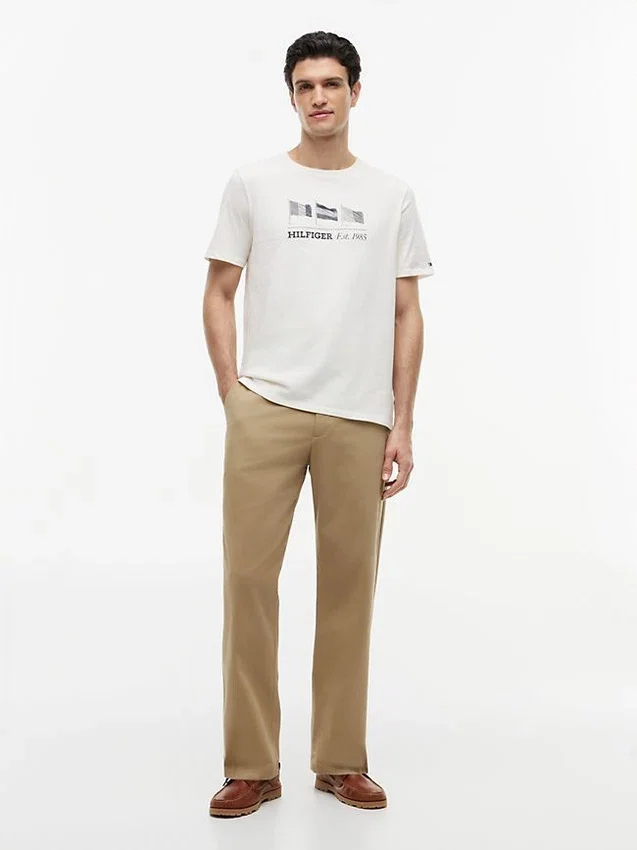 Tricou Hilfiger cu logo multi-steag Tricou Hilfiger cu logo multi-steag