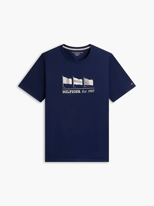Tricou Hilfiger cu logo multi-steag Tricou Hilfiger cu logo multi-steag