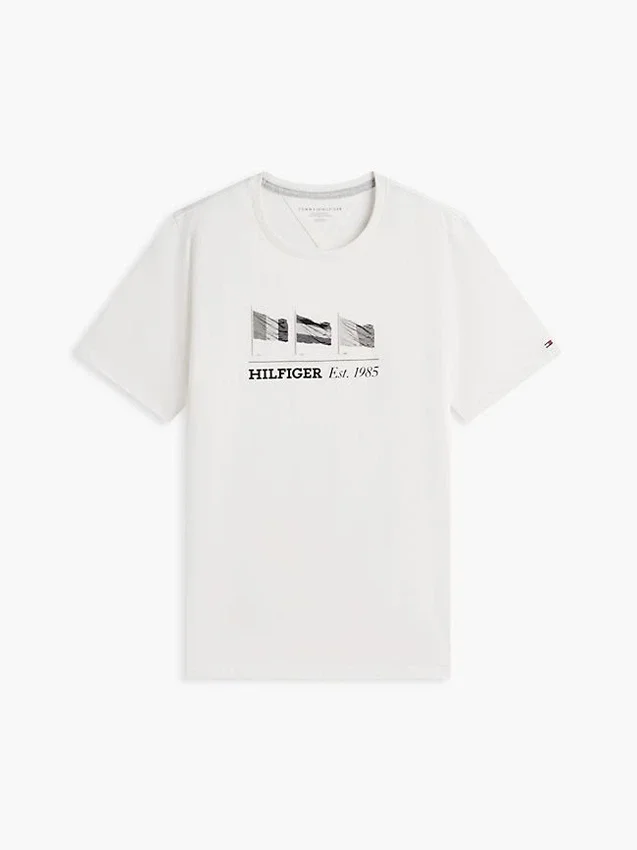 Tricou Hilfiger cu logo multi-steag Tricou Hilfiger cu logo multi-steag