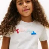 Tricou multicolor cu logo pentru copii
