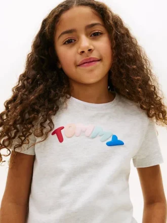 Tricou multicolor cu logo pentru copii
