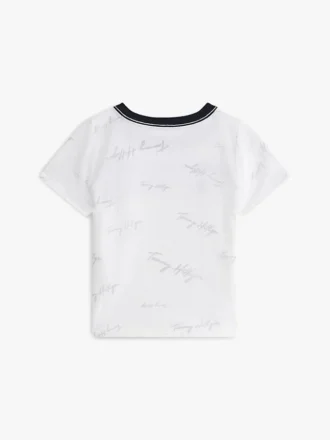 Tricou pentru bebeluși cu logo-ul Signature Flag Stripe