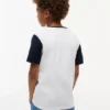 Tricou pentru copii cu dungi colorate și steag Tricou pentru copii cu dungi colorate și steag