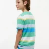 Tricou pentru copii cu dungi multicolore Tricou pentru copii cu dungi multicolore