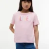 Tricou pentru copii cu logo Hilfiger din paiete