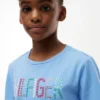 Tricou pentru copii cu logo Hilfiger din paiete Tricou pentru copii cu logo Hilfiger din paiete