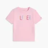 Tricou pentru copii cu logo Hilfiger din paiete