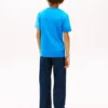 Tricou pentru copii cu logo și blocuri de culoare verticale Tricou pentru copii cu logo și blocuri de culoare verticale