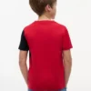 Tricou pentru copii cu logo și blocuri de culoare verticale Tricou pentru copii cu logo și blocuri de culoare verticale