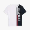 Tricou pentru copii cu logo și blocuri de culoare verticale Tricou pentru copii cu logo și blocuri de culoare verticale
