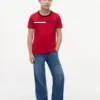 Tricou pentru copii cu logo și dungi Tricou pentru copii cu logo și dungi