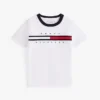 Tricou pentru copii cu logo și dungi Tricou pentru copii cu logo și dungi