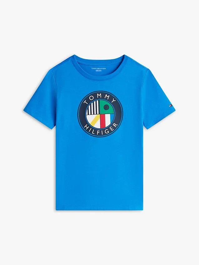 Tricou pentru copii cu logo Sailing Circle Tricou pentru copii cu logo Sailing Circle
