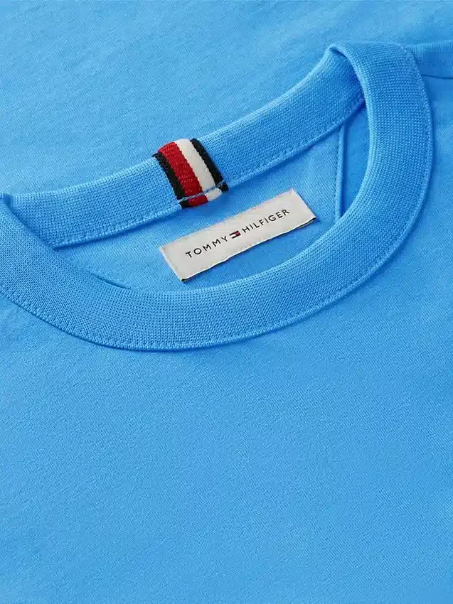 Tricou pentru copii cu logo steag în nuanțe tonale Tricou pentru copii cu logo steag în nuanțe tonale