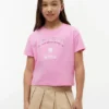 Tricou pentru copii cu logo Tommy din strasuri