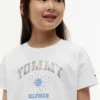 Tricou pentru copii cu logo Tommy din strasuri Tricou pentru copii cu logo Tommy din strasuri