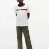 Tricou pentru copii cu logo-ul Signature Flag Stripe