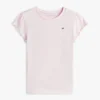 Tricou pentru copii cu mâneci cu bordură din material textil