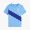 Tricou pentru copii cu monogramă și dungi